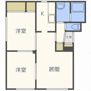 リバティ発寒（301） 間取り図画像