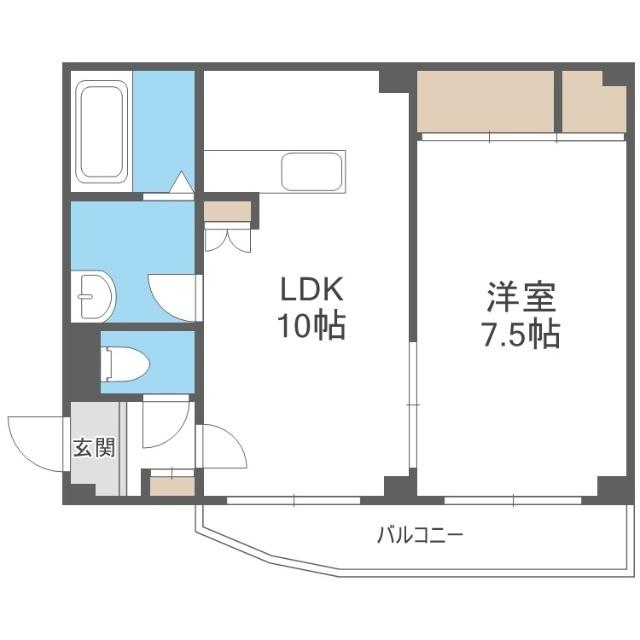 パレットコート（206） 間取り図画像