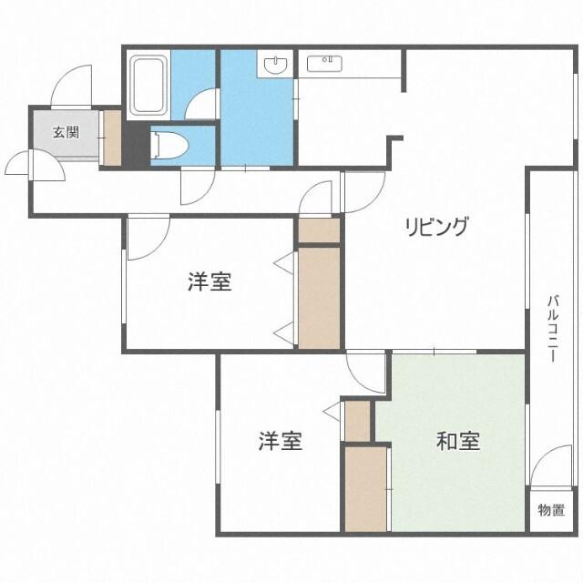 ロピア宮丘公園（408） 間取り図画像