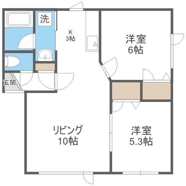 フォレスト３１（201） 間取り図画像