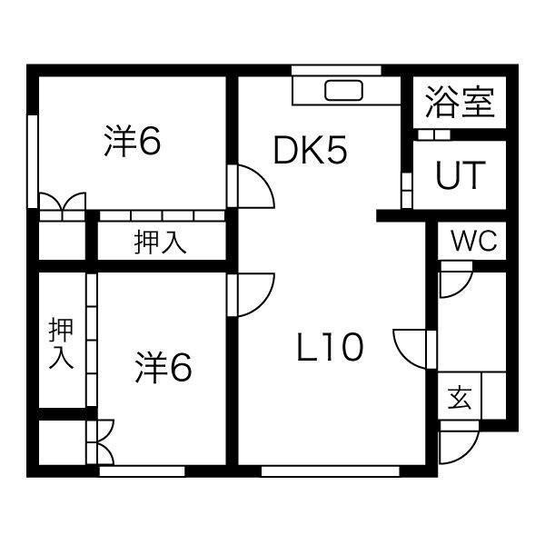 フリーダム２−５（201） 間取り図画像