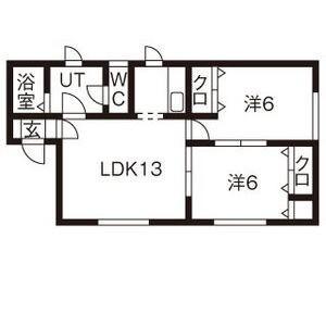 フリーダム１−７（202） 間取り図画像