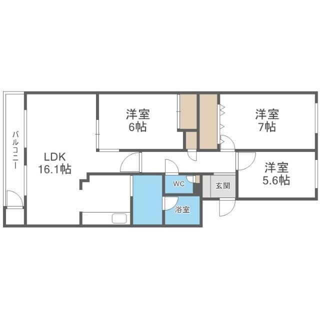 ロピア宮丘公園（206） 間取り図画像