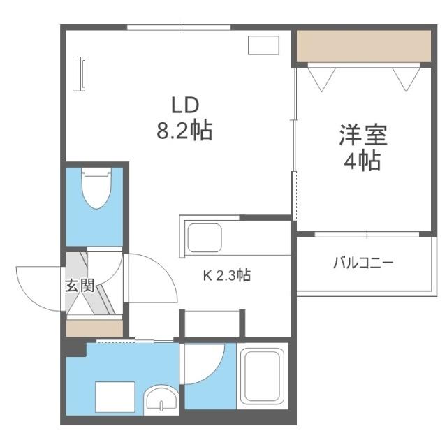 フェーラシュヴァル元町（306） 間取り図画像