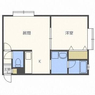 ブリリアント元町（103） 間取り図画像