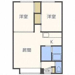 ブルーフォンス６１（203） 間取り図画像
