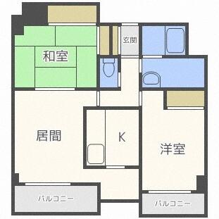 プレステージⅡ（302） 間取り図画像
