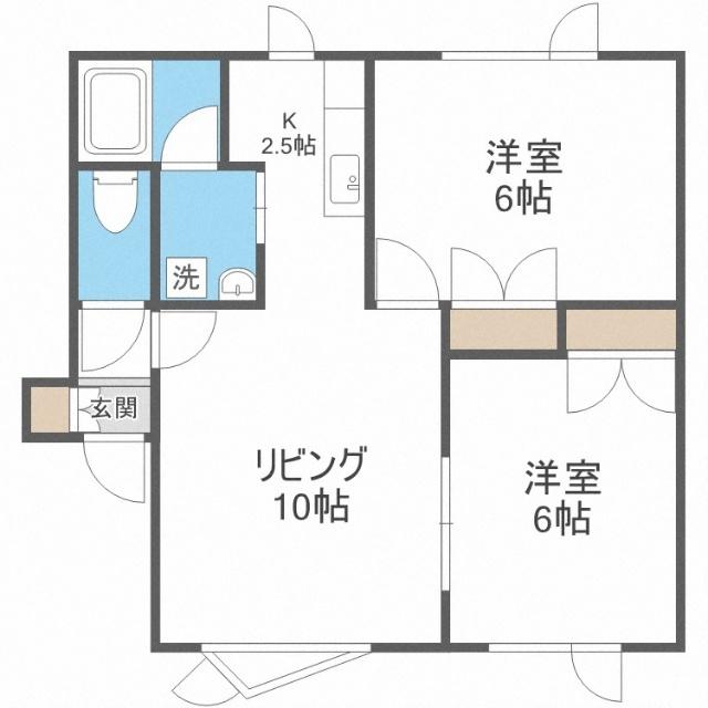 プレトリアＡ（203） 間取り図画像