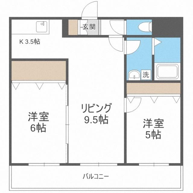 プレシャス２３（303） 間取り図画像