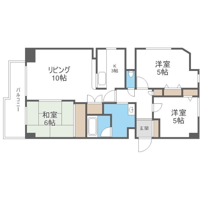 プレステージＩ（301） 間取り図画像