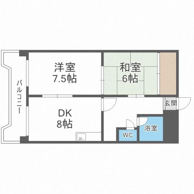 宏友ハイツ（312） 間取り図画像