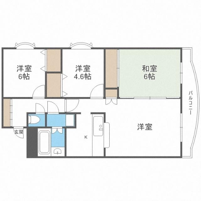 プレジデント３２（506） 間取り図画像