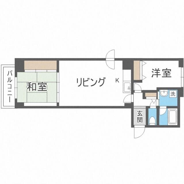 宮の沢一条館（706） 間取り図画像