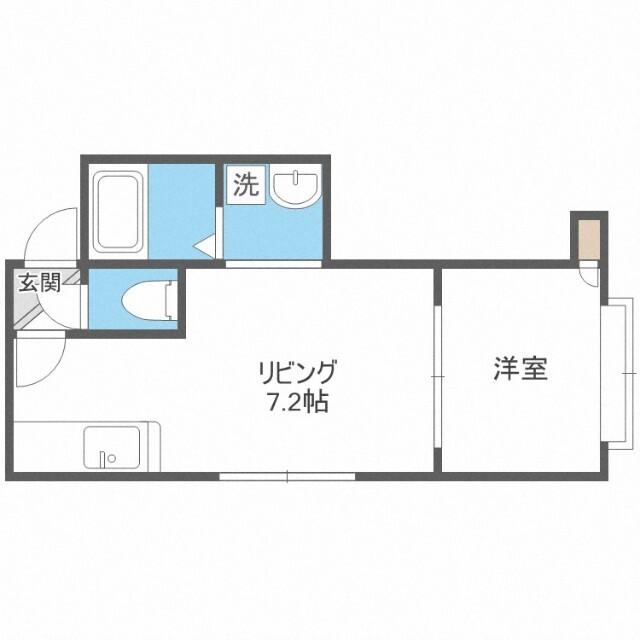 ボヌールＮ１６（202） 間取り図画像