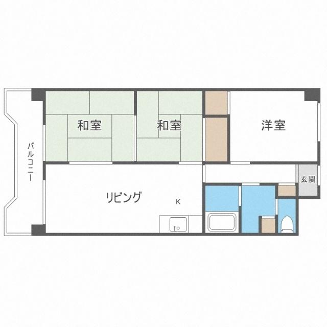 條野ビル（303） 間取り図画像