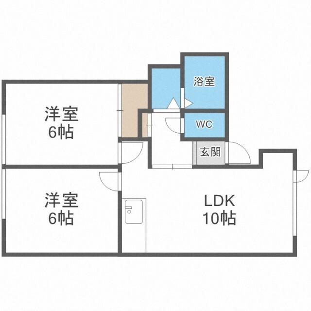 ホワイトヴァーチＩＩ（202） 間取り図画像