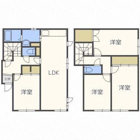 西野６条４丁目戸建（1） 間取り図画像