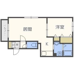 ボナールＮ１８（401） 間取り図画像