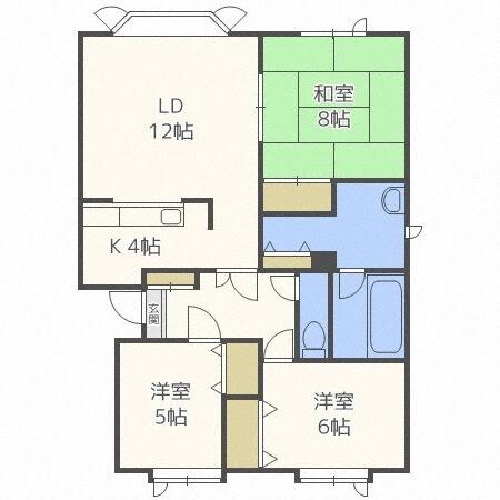 マンションクレールＩＩ（102） 間取り図画像