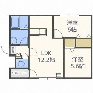 メゾンクー・ドゥ・クールⅥ（102） 間取り図画像