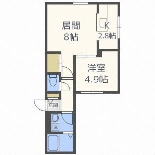 ＣＡＳＴＥＬＬＯ　ＤＥＬ　ＳＯＬＥ（206） 間取り図画像