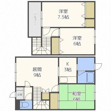 メゾン・ドゥ・ヴェールＡ棟（5） 間取り図画像