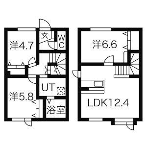 ラフィナ（D） 間取り図画像