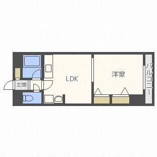 リバティー藤（203） 間取り図画像