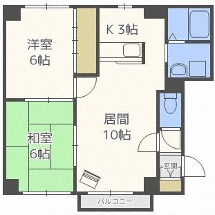ルミナス２６（102） 間取り図画像