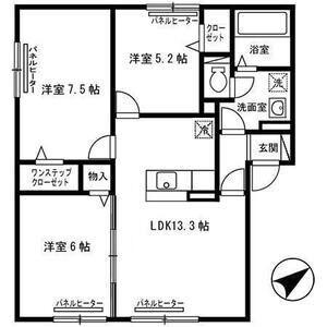 ルナメゾン　Ⅰ（201） 間取り図画像