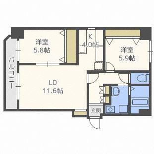 Ｌｅａ　Ｏｈａｎａ（レア・オハナ）（602） 間取り図画像