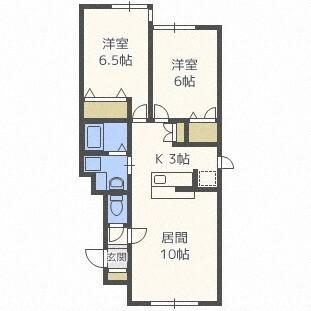 ルミエール椿（202） 間取り図画像