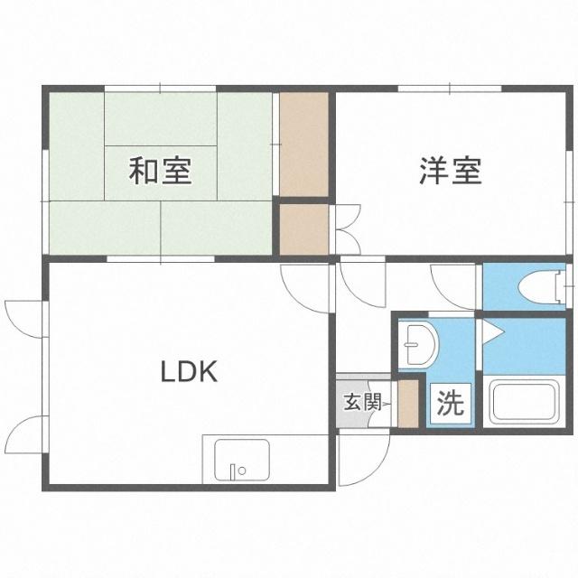 レジデンス・モンローゼＢ棟（201） 間取り図画像