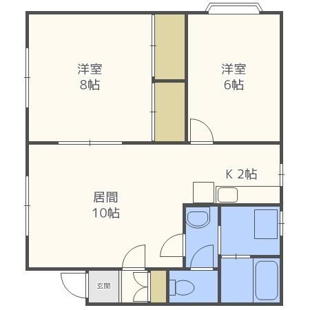 レジデンスもとまち（101） 間取り図画像