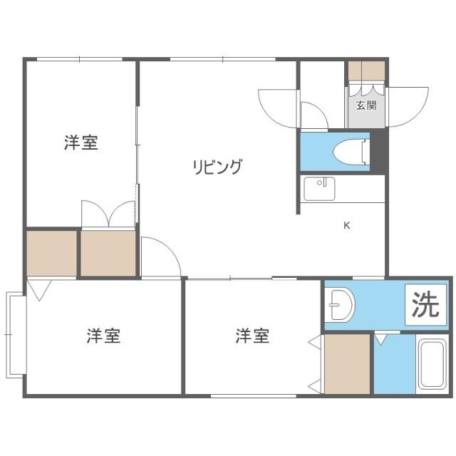 ヴェルコート（402） 間取り図画像