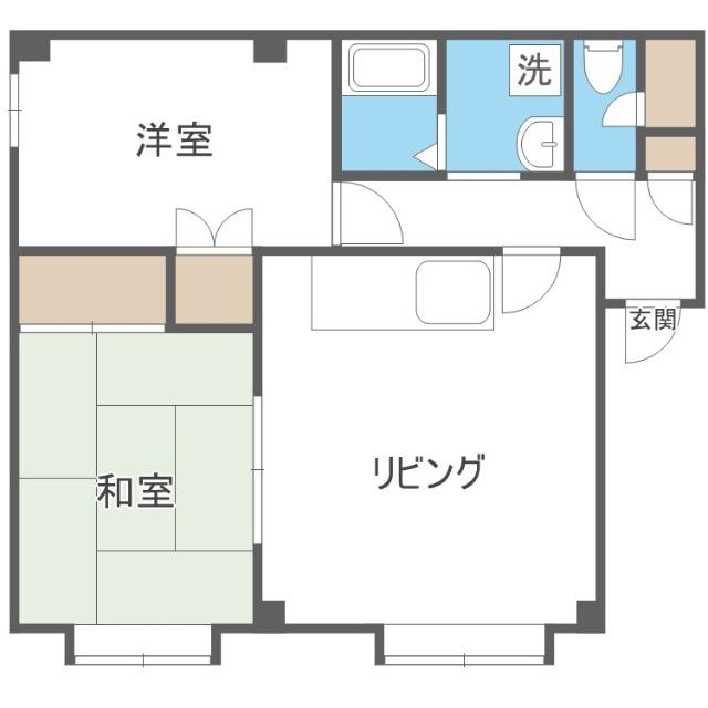 ロイヤルハイツ２３（401） 間取り図画像