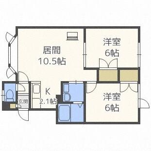 ヴィラルミエールＡ（201） 間取り図画像