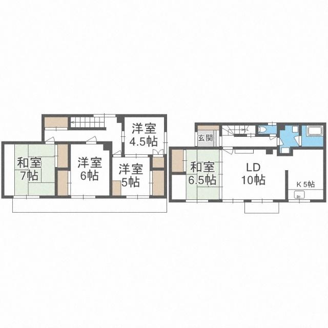伏古５−３戸建（戸建） 間取り図画像