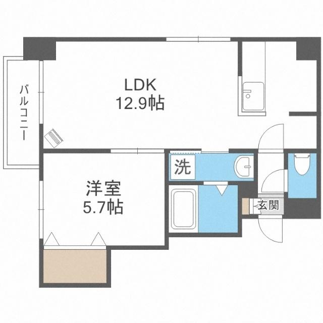 グラードエルヴィータ円山（403） 間取り図画像