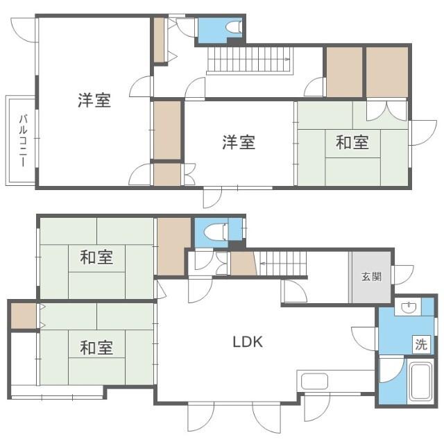 北３５東２４の家（1） 間取り図画像
