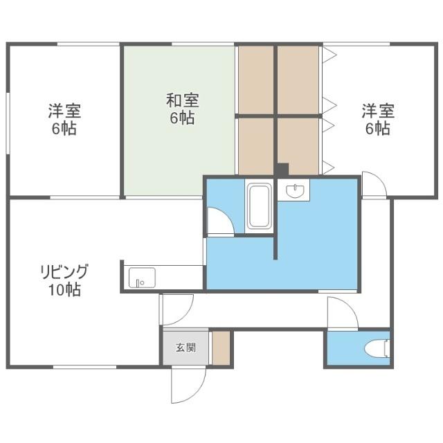藤見ハイツ（201） 間取り図画像