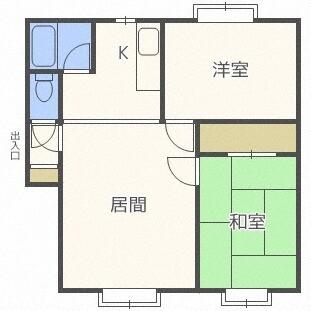 第２沼田マンション（201） 間取り図画像