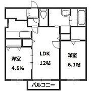 ＮＯＢＬＥ　Ｃｈａｒｍａｎｔ（201） 間取り図画像