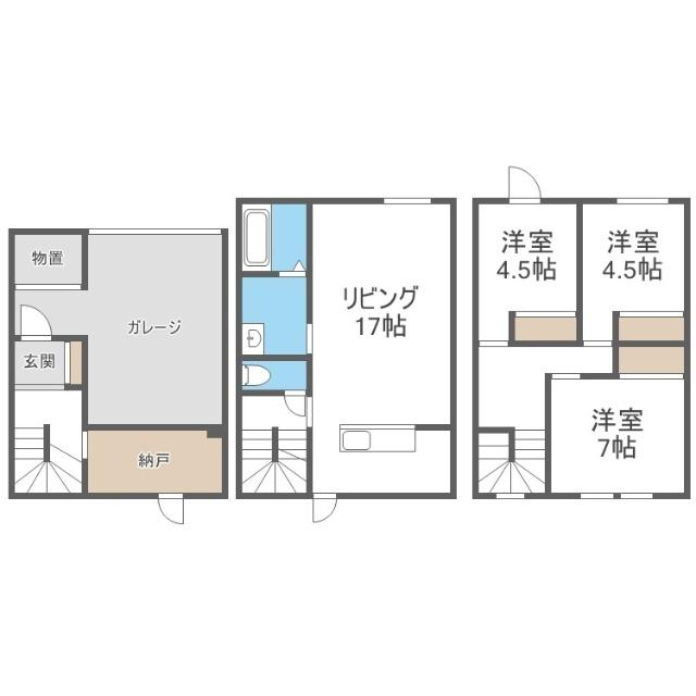 パティオ宮の森（D） 間取り図画像