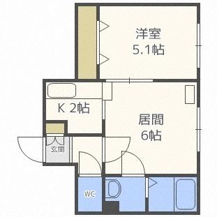 マープル円山（205） 間取り図画像