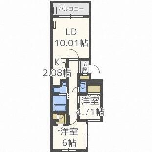 Ｅ−ＳＴＥＬＬＡ.（402） 間取り図画像