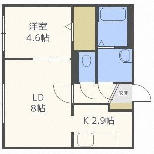 ＫＩＮＧ　ＨＯＵＳＥ　ＫＡＮＪＹＯＤＯＲＩ　ＨＩＧＡＳＨＩ(キングハウス環状通東（103） 間取り図画像