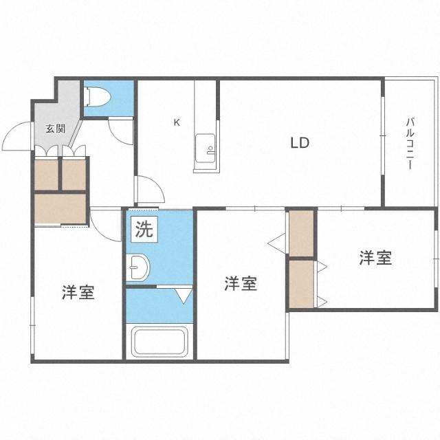 Ｌ’Ｏｒａｎｇｅ（303） 間取り図画像