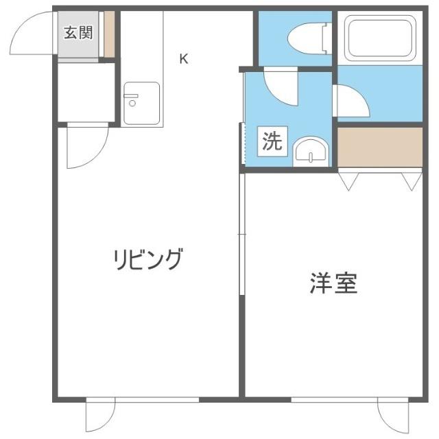 オレンジヒル（203） 間取り図画像