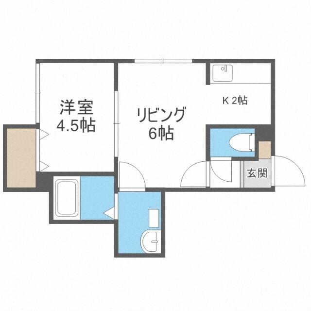 カフリシエ発寒南（106） 間取り図画像